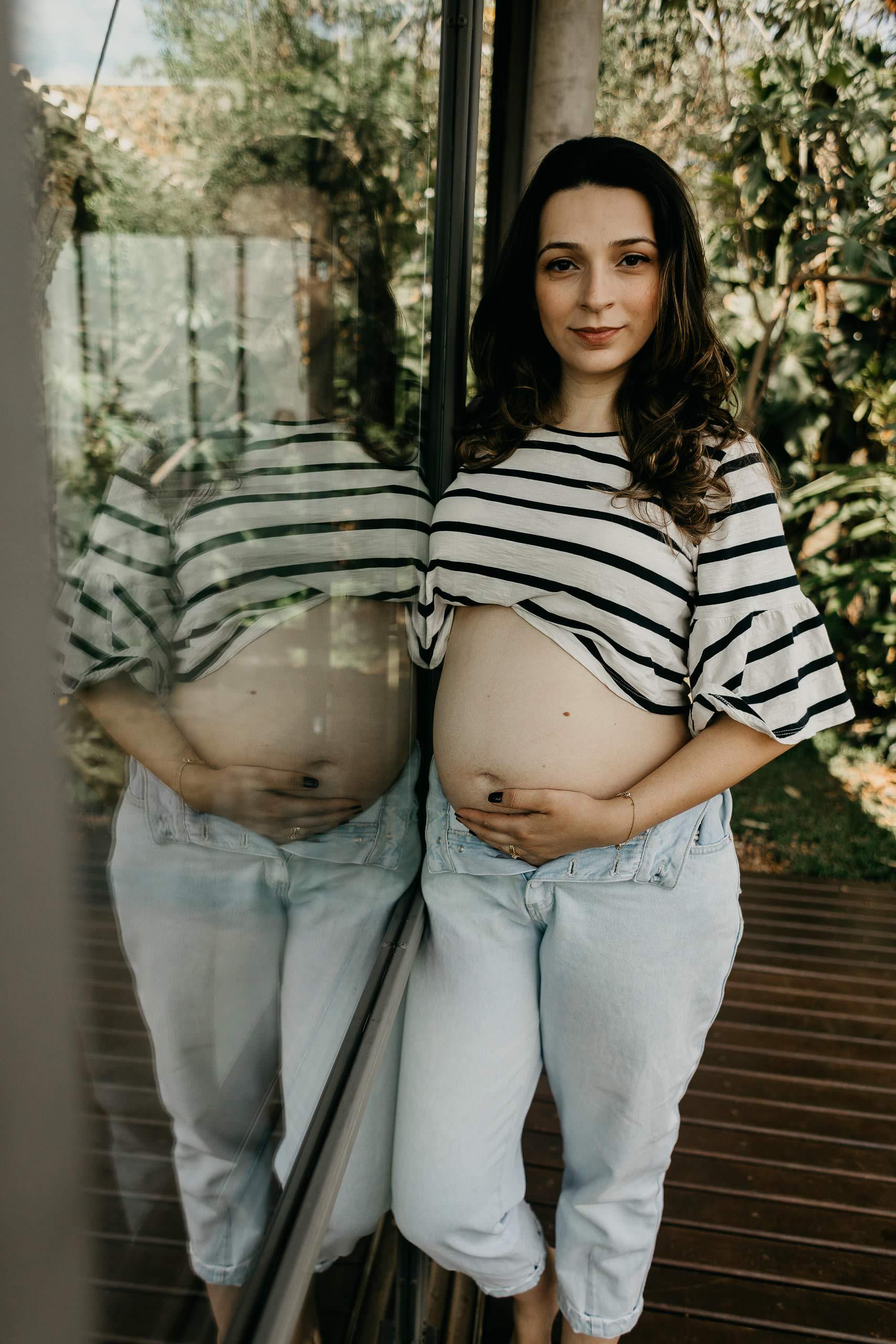 Ensaio Gestante de Laura & Bruno em Ensaio em ambiente intimista — fotografia 4