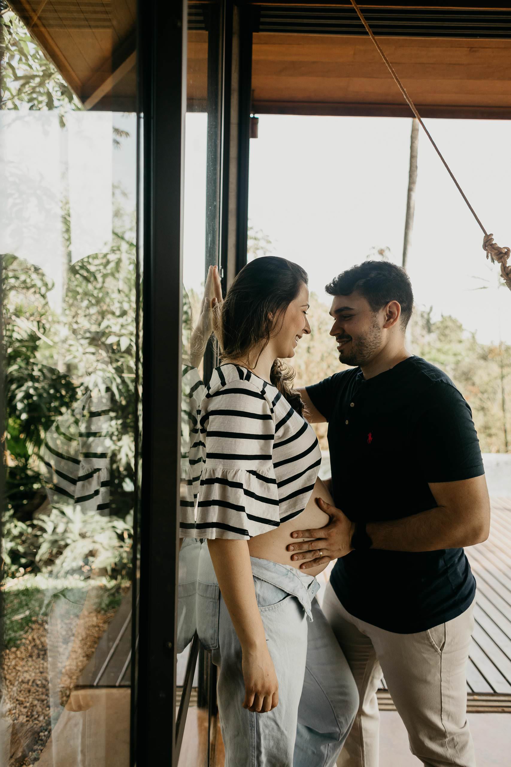 Ensaio Gestante de Laura & Bruno em Ensaio em ambiente intimista — fotografia 6