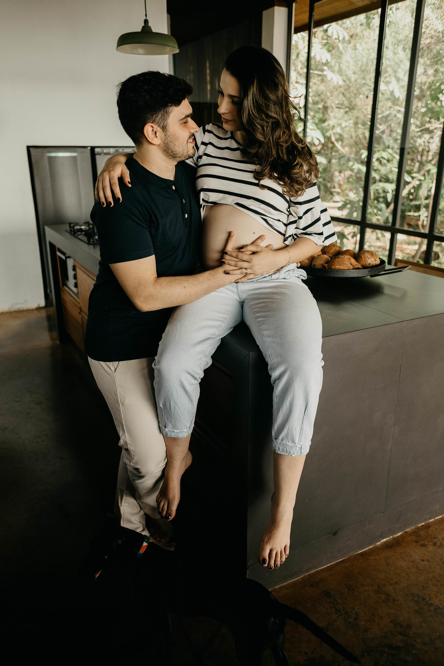 Ensaio Gestante de Laura & Bruno em Ensaio em ambiente intimista — fotografia 12