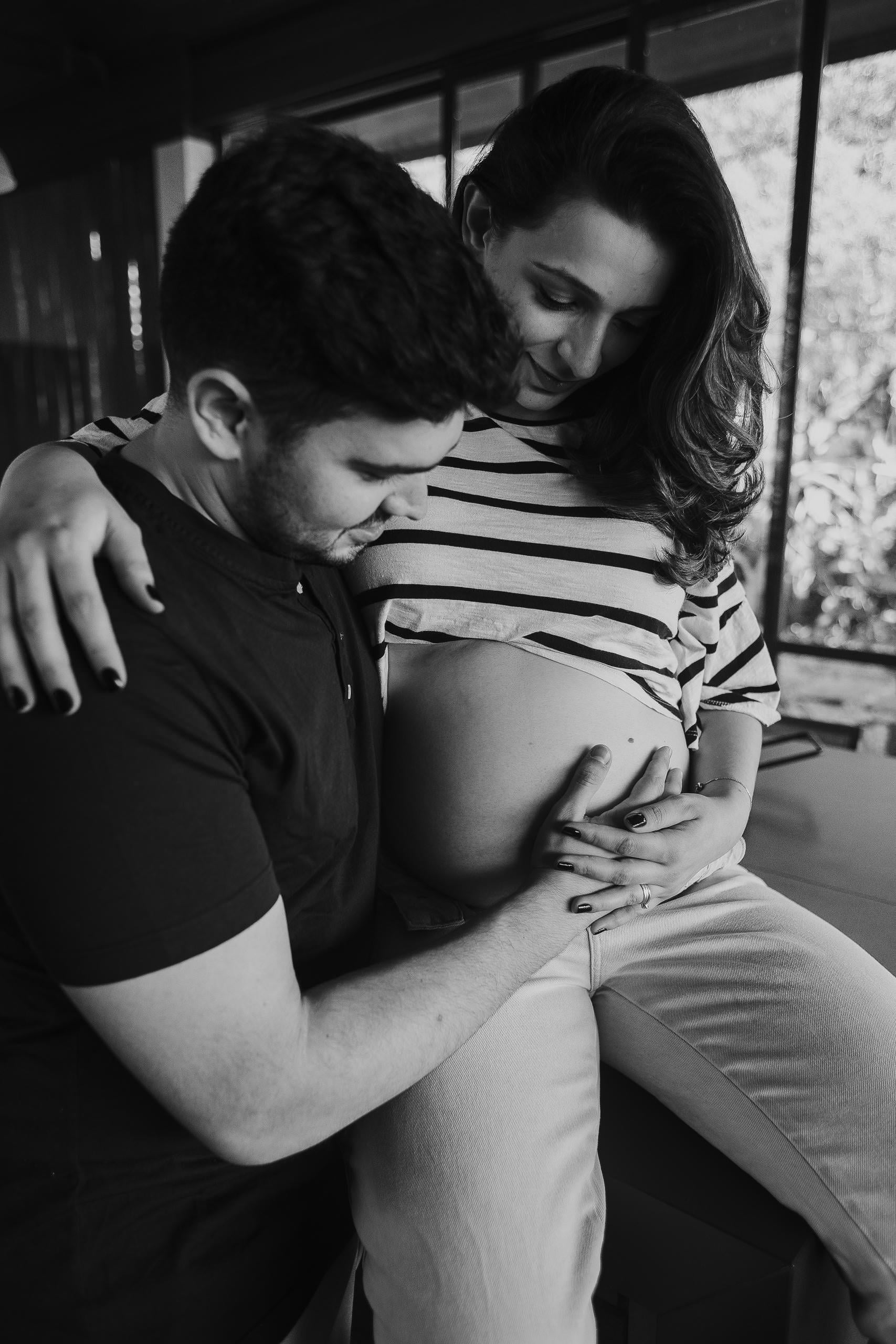 Ensaio Gestante de Laura & Bruno em Ensaio em ambiente intimista — fotografia 13