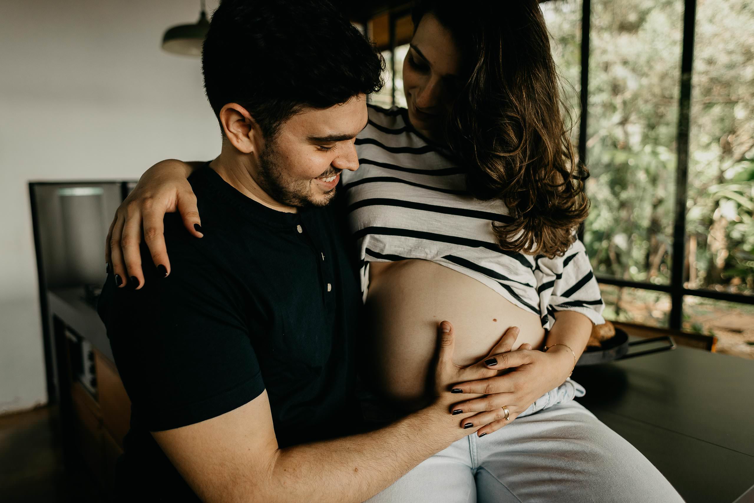 Ensaio Gestante de Laura & Bruno em Ensaio em ambiente intimista — fotografia 14