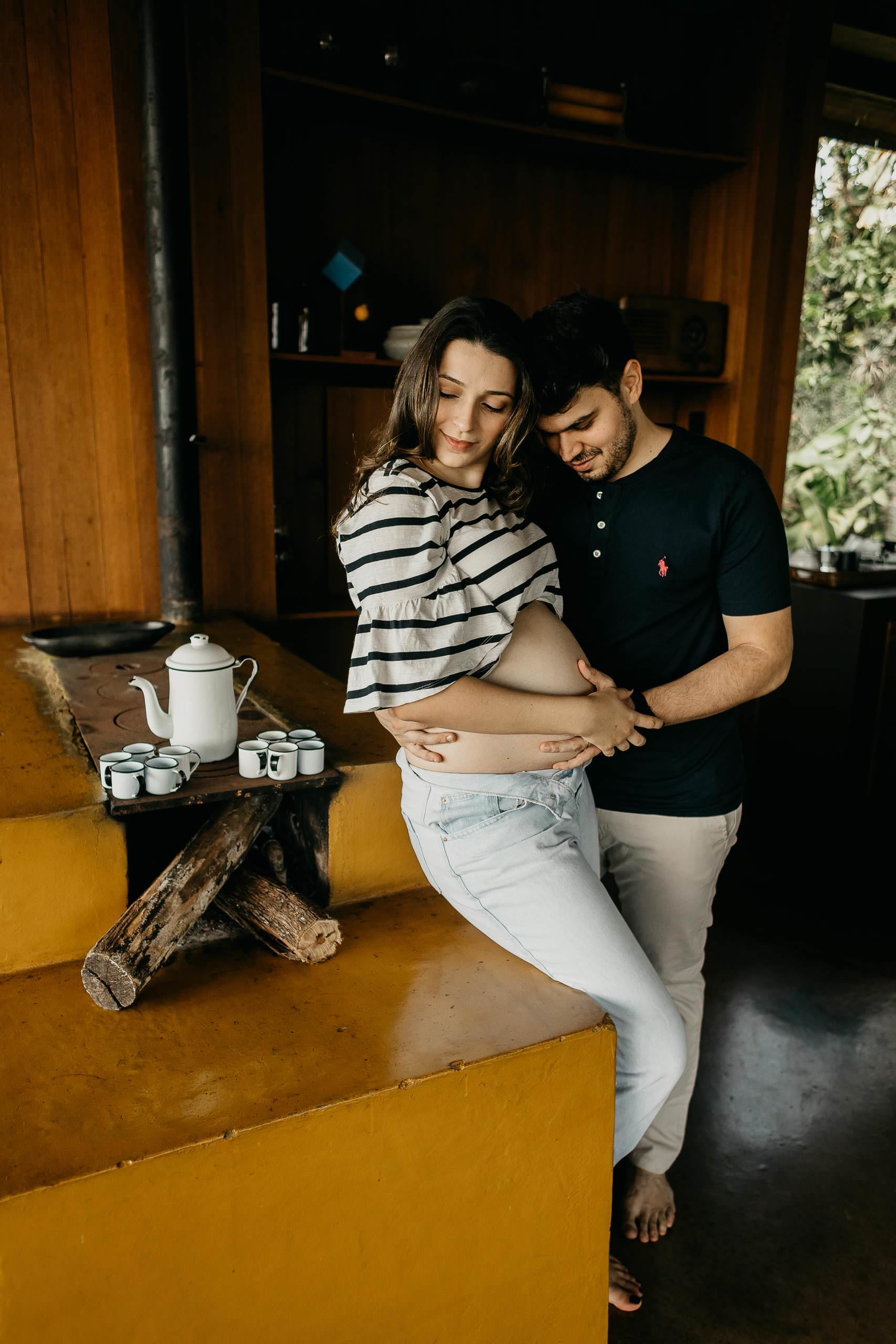 Ensaio Gestante de Laura & Bruno em Ensaio em ambiente intimista — fotografia 17