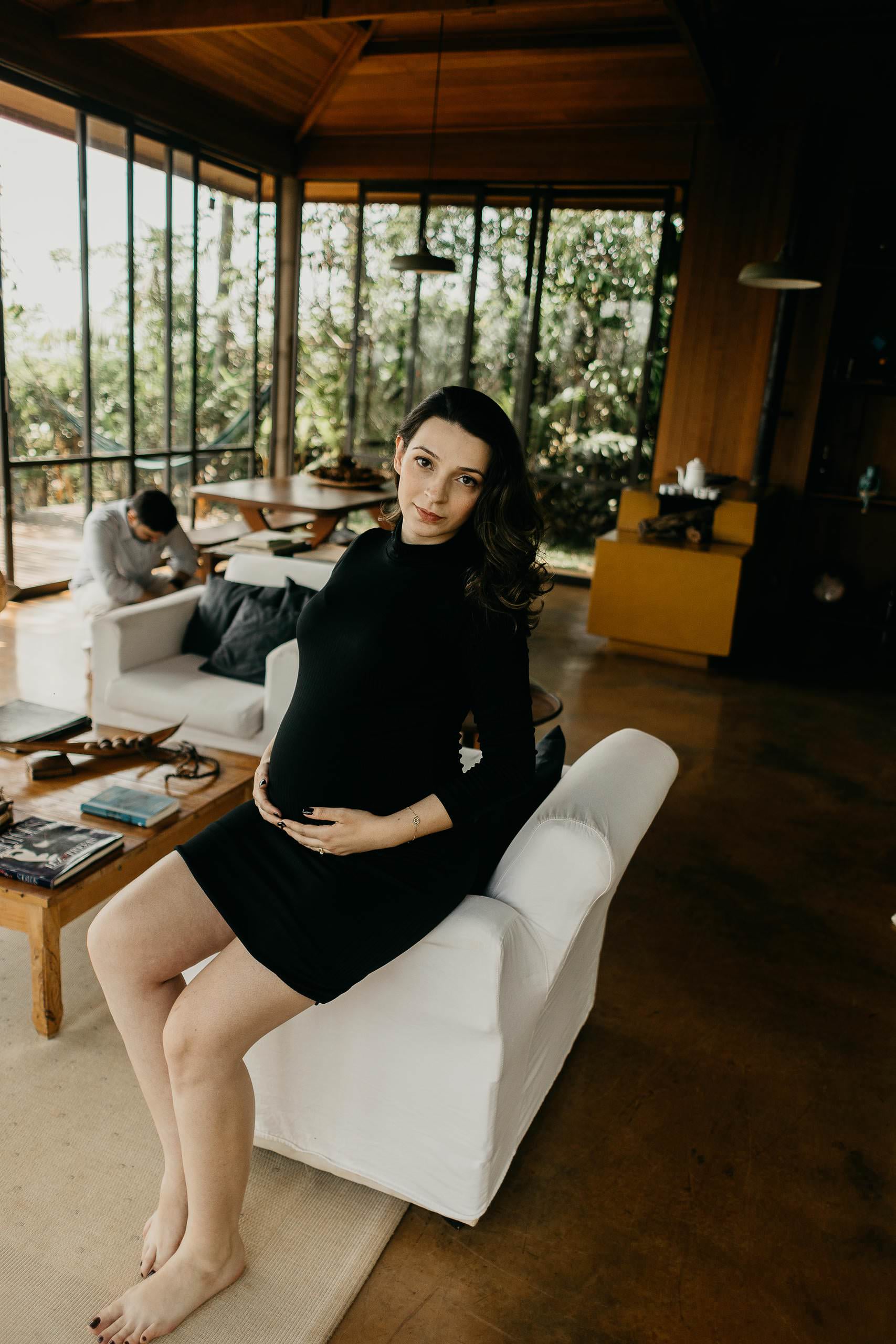 Ensaio Gestante de Laura & Bruno em Ensaio em ambiente intimista — fotografia 30