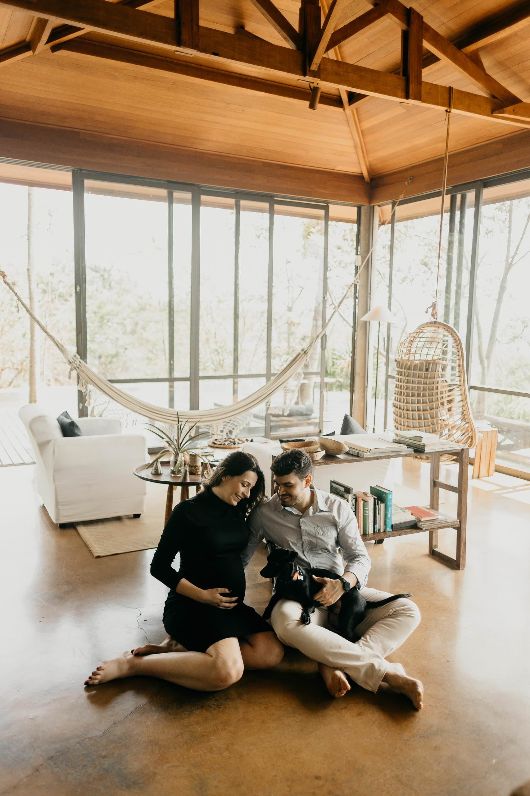 Ensaio Gestante de Laura & Bruno em Ensaio em ambiente intimista — fotografia 35