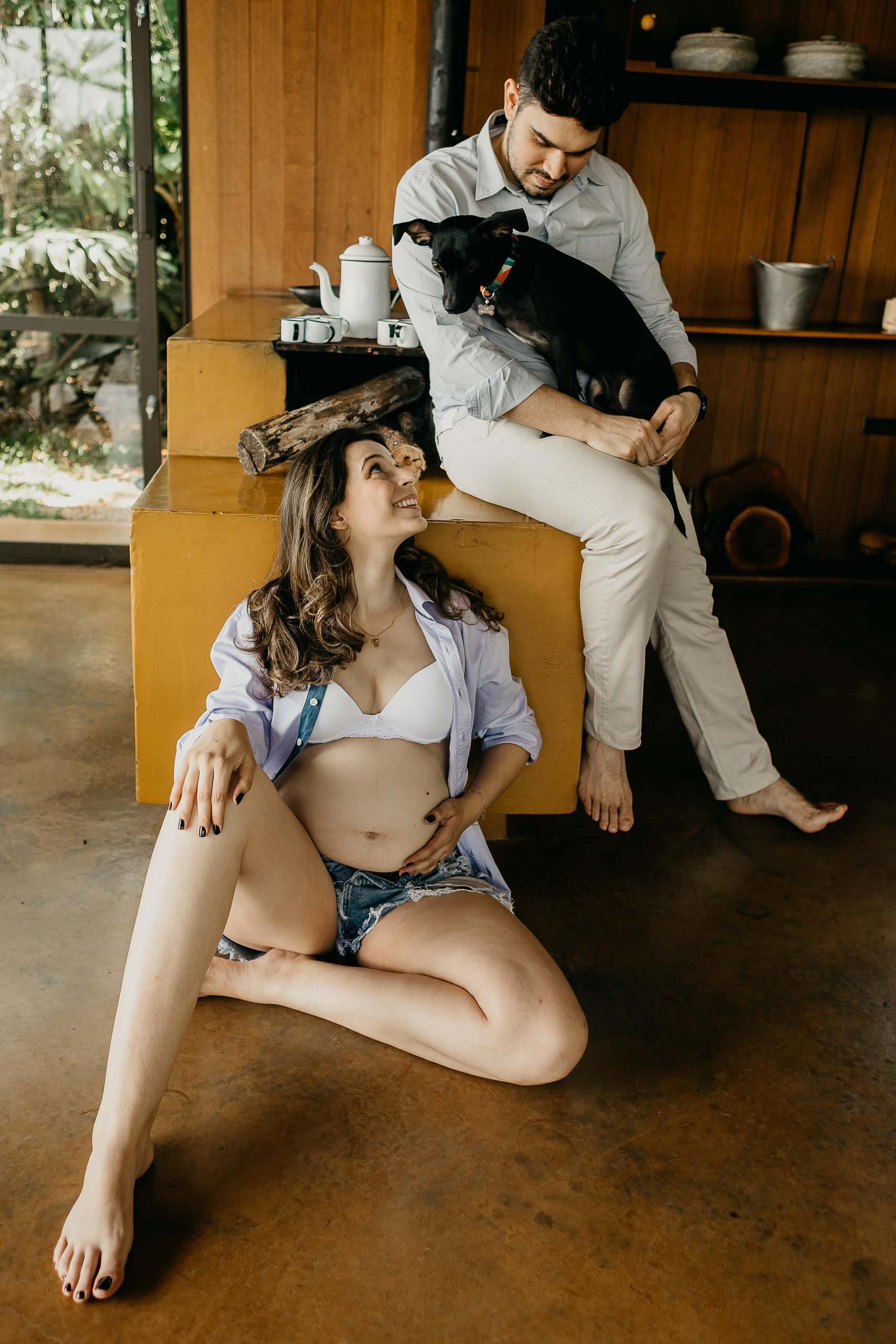 Ensaio Gestante de Laura & Bruno em Ensaio em ambiente intimista — fotografia 41