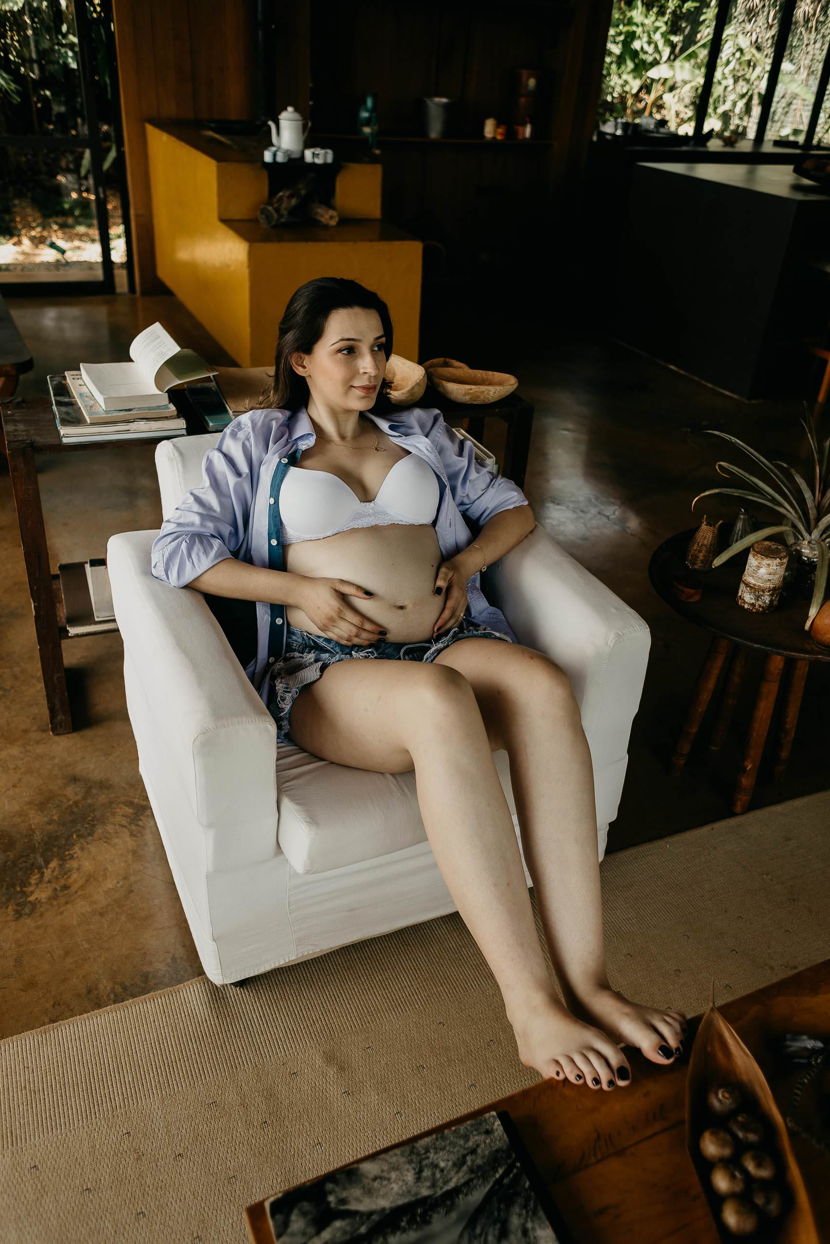Ensaio Gestante de Laura & Bruno em Ensaio em ambiente intimista — fotografia 42