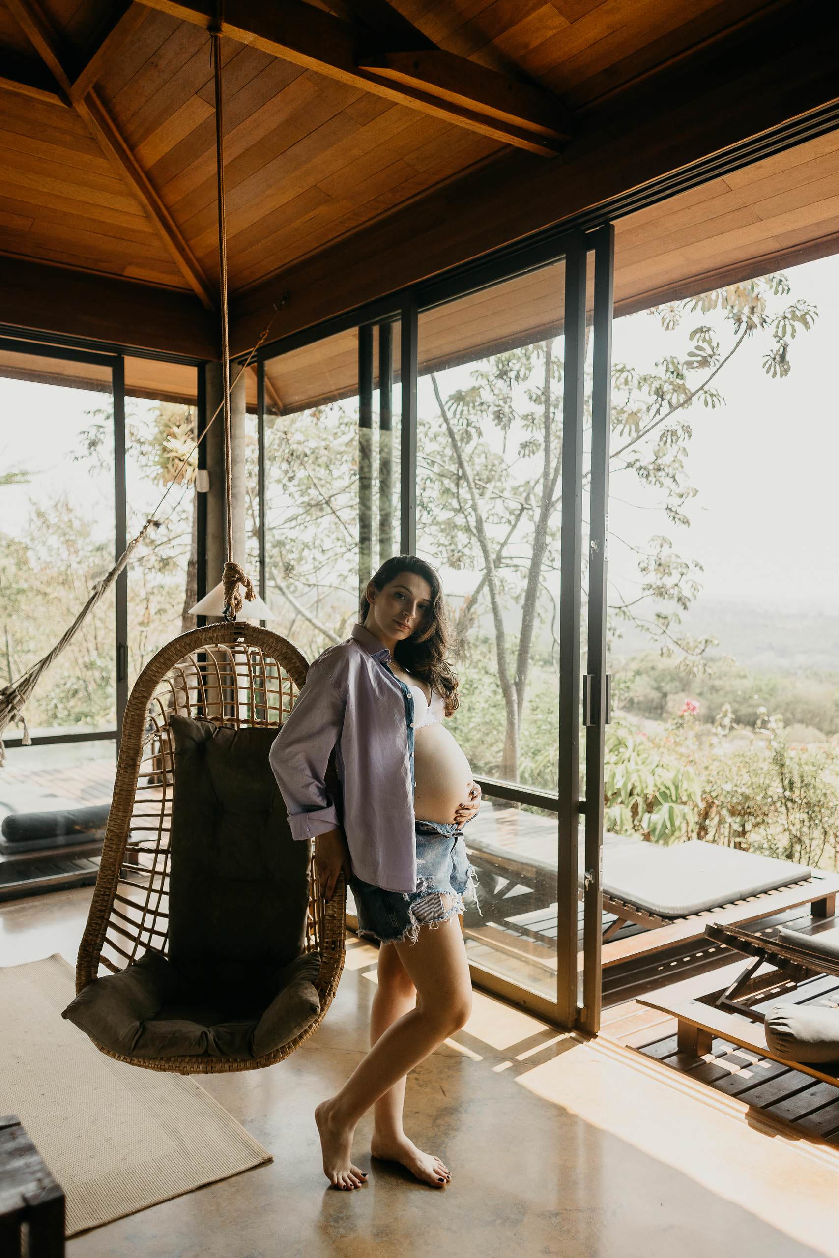 Ensaio Gestante de Laura & Bruno em Ensaio em ambiente intimista — fotografia 46
